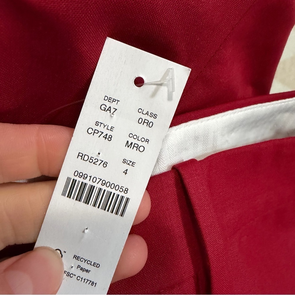 J crew Madagascar rose Relaxed-fit pleated pant in wool blend - Picture 4 of 5